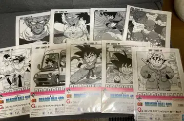 드래곤볼 제일복권 40주년 클리어 파일 9세트 손오공