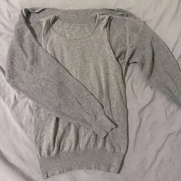 콤비 코튼캐시미어 니트 시루무린