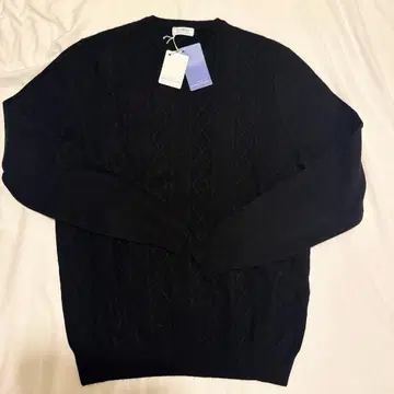 malo optimum 블랙 크루넥 캐시미어 100% 니트 스웨터 새상품