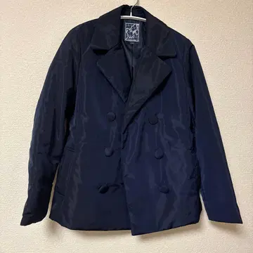 충전솜 자켓 테일러드 자켓 사이즈 11 네이비 다운 코트