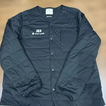 WIND AND SEA 스노우피크 콜라보 노카라 패딩 자켓