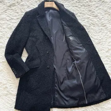 컨디션 최상 LL 사이즈 정장 셀렉트 루프 트위드 체스터 코트 네이비