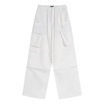 asifcalie 화이트 카고 팬츠 4 포켓