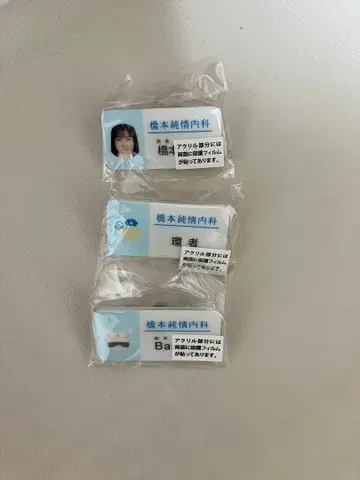 하시모토 칸나 아크릴 핀 배지 3개 세트