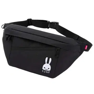 CUNE 토끼 와펜 빅 바디백 키링 그린
