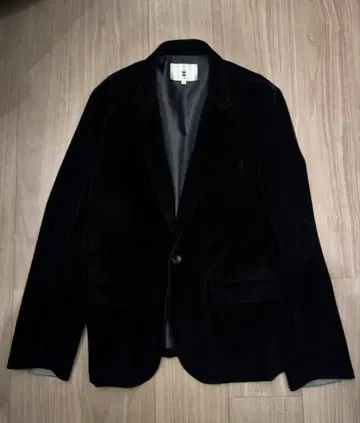 TK 스웨이드 테일러드 자켓 블랙