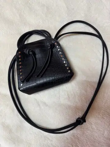 블랙 크로커다일풍 숄더백