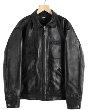 Schott 블랙 가죽 자켓 XL