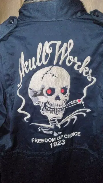 스컬 웍스 밀리터리 스컬 블랙 L