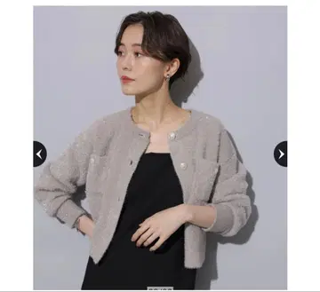 Arpege story 라메 니트 자켓 가디건