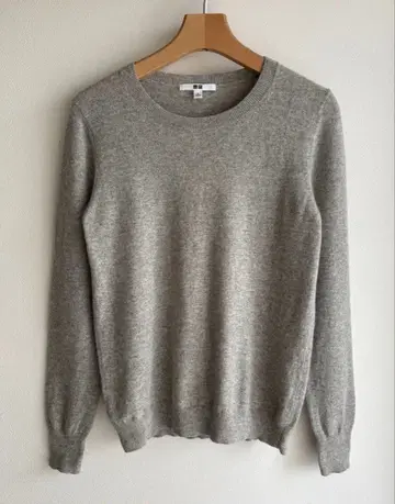 UNIQLO 캐시미어 100% 스웨터 그레이 L