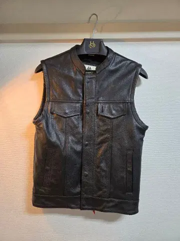 컨디션 최상 Helstons 가죽 베스트