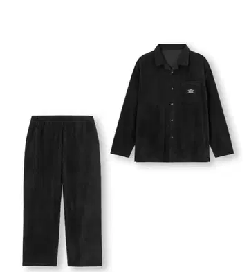 gu soph. 플리스 파자마 블랙_소프지유