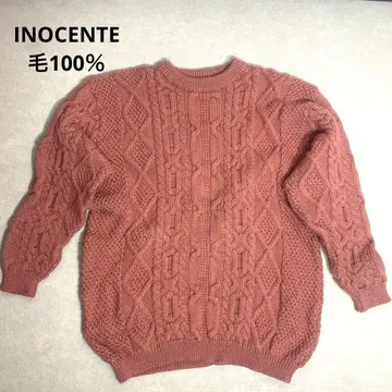 INOCENTE 울 스웨터 아란 편직 모 100%