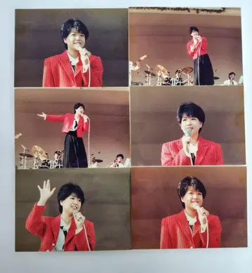 호리 치에미 씨 사진 6장 세트 빨간색