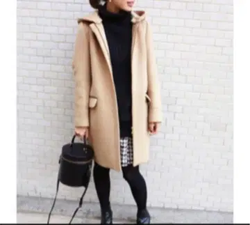 IENA 후드 달린 코쿤 코트 L