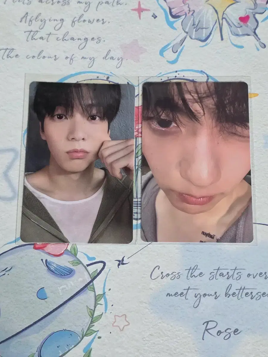 txt star charm cu soobin pre-order benefit photocard star keyring album freebie