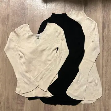 유니클로 마메쿠로구치 mame kurogouchi 3D 리브 하이넥