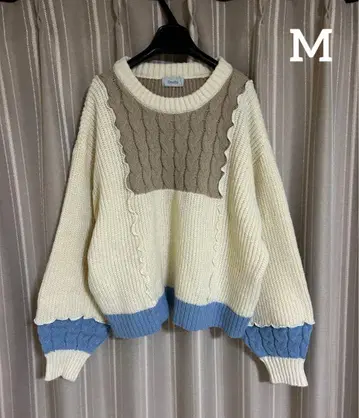 Denifits 패치워크 니트 풀오버