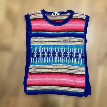 KANSAI YAMAMOTO 얼굴 택 니트 베스트