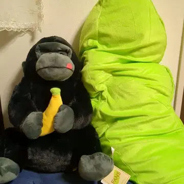우호호 고릴라의 고리군 & 풋콩 봉제 인형