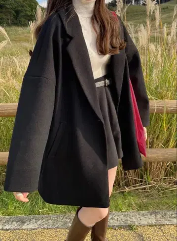 GRL 루즈 테일러드 코트 [ze585] 블랙