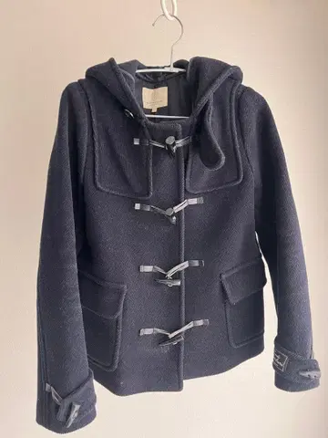 UNITED ARROWS 더플 코트 네이비 후드 부착