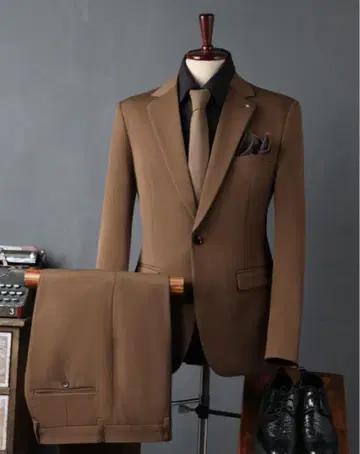 쓰리피스 턱시도 브라운