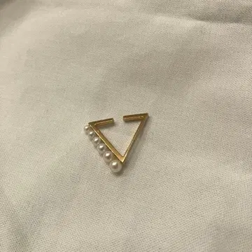 Jouete 골드 펄 이어커프 트라이앵글 쥬에테 이어커프