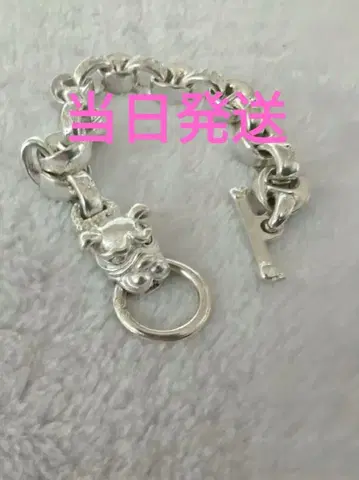 실버 925 강아지 모티브 체인 팔찌