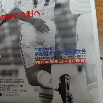헤이세이 13년 제15회 관동 대학 축구 선수권 대회 팜플렛