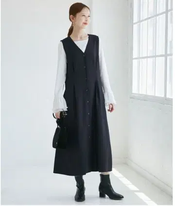 Rope Picnic 울 라이크 웨이스트턱 점퍼 스커트