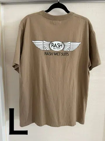 RASH 깃털 백 T셔츠 6.2온스 새상품급 중고