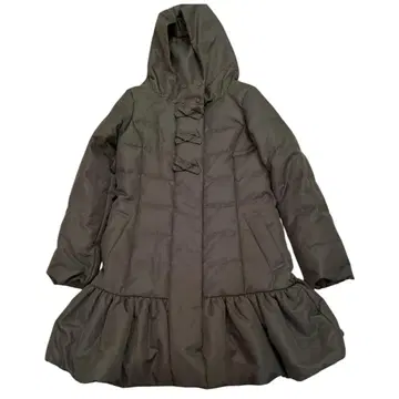 새상품급! Couture brooch 밑단 프릴 다운 롱 코트