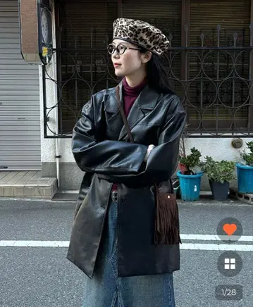 sep19 라이크 가죽 테일러드 자켓