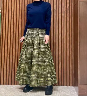 AK+1 그라데이션 체크 스커트 36