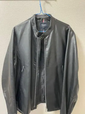 블랙 가죽 싱글 라이더 자켓