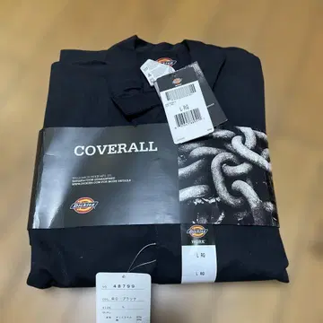 Dickies 작업복 블랙 L 색 바램 있음