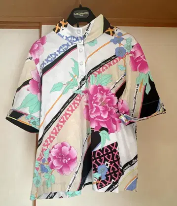 LEONARD 플라워 프린트 반팔 셔츠 (44)