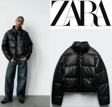 zara 가죽 다운 자켓 미사용 새상품