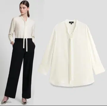 Theory 보타이 리본 블라우스 S 사이즈