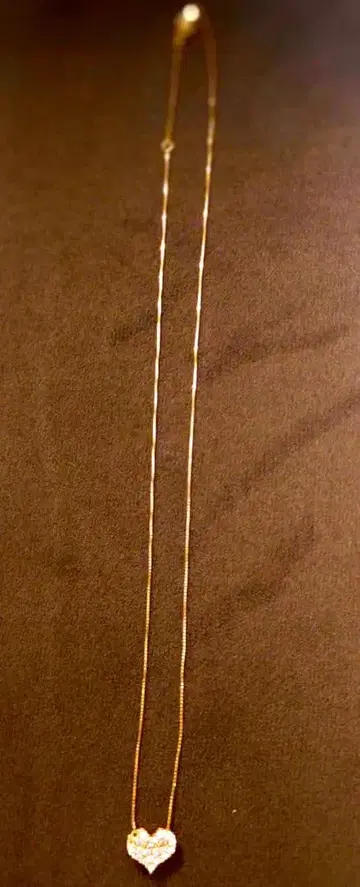 하트형 다이아몬드 목걸이