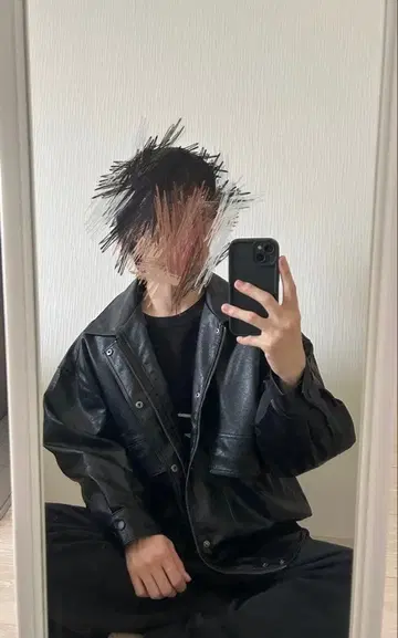 히요쿠 디자인 빈티지 라이크 오버 사이즈 블루종