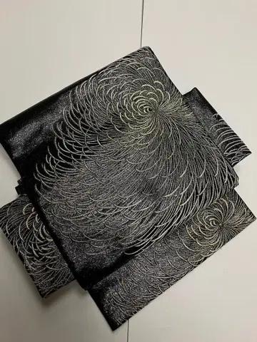 완성된 나고야 오비 미사용 새상품 순수 실크 니시진 비단 No.314