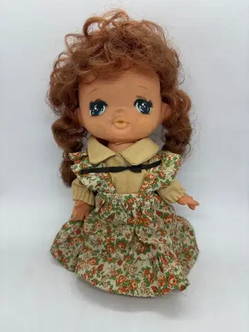 세키구치? 쇼와 레트로 꽃무늬 드레스 인형