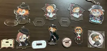 문호 스트레이독스 나카하라 츄야 아크릴 스탠드 키링 캔뱃지 세트