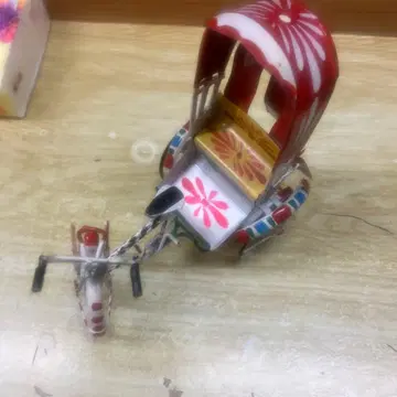 금속제 릭샤형 미니카