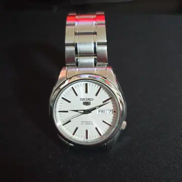 SEIKO 자동 와인딩 시계 화이트 다이얼