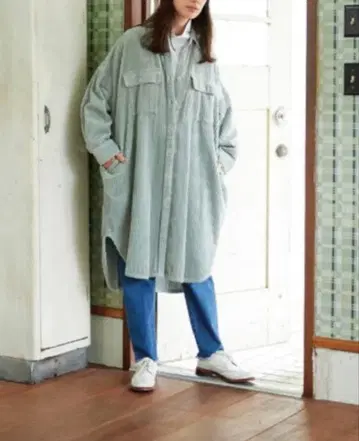 써니클라우드 초와이드 코듀로이 빅 셔츠 MT 원피스