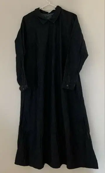 써니클라우드 카라 부착 데님 원피스 L